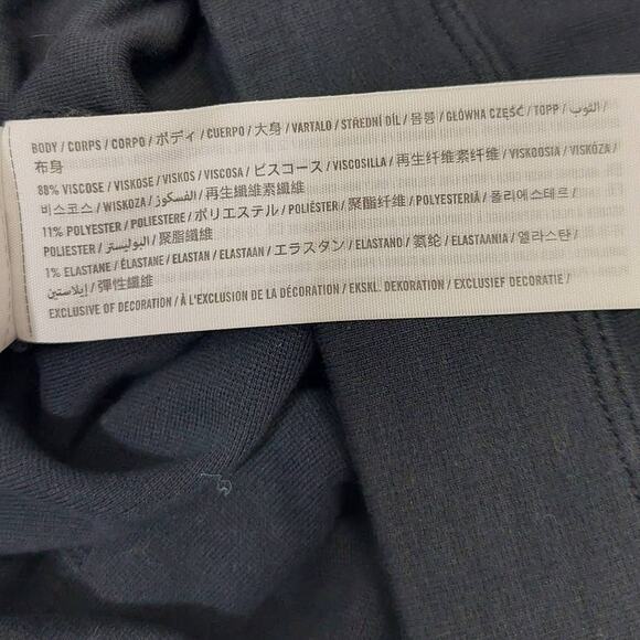 HOLLISTER SZ S black straight leg mid elastic waist lounge workout pants b78 - Picture 8 of 9